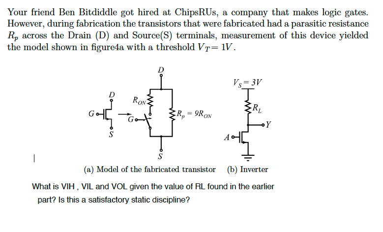 Solved Your Friend Ben Bitdiddle Got Hired At ChipsRUs, A | Chegg.com