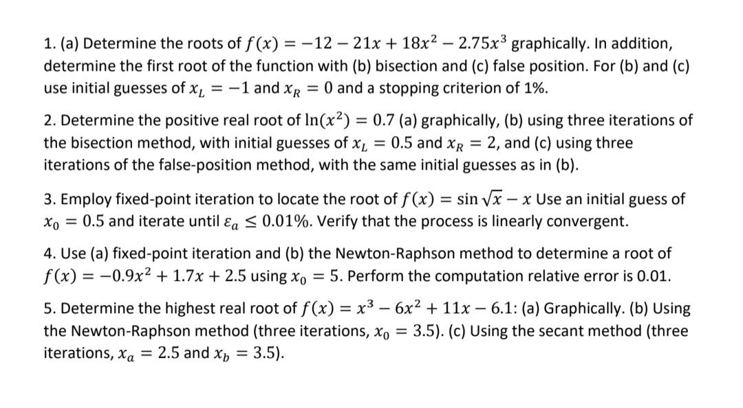 solved-1-a-determine-the-roots-of-f-x-12-21x-18x-chegg