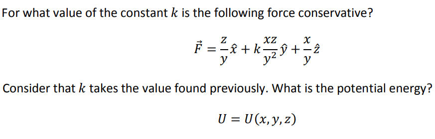 Solved For what value of the constant k is the following | Chegg.com
