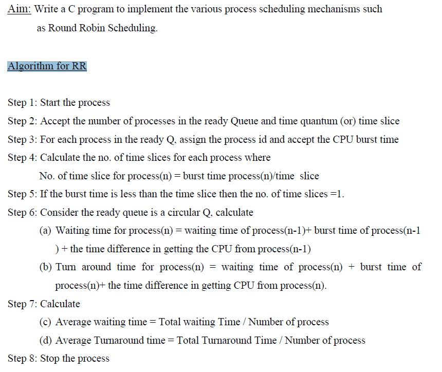 Solved Aim: Write a C program to implement the various | Chegg.com