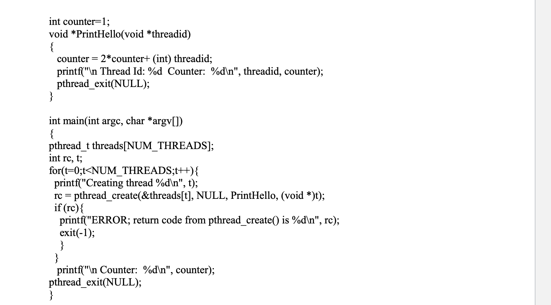 Solved Question 3 [Points 5] Modify and run the program | Chegg.com