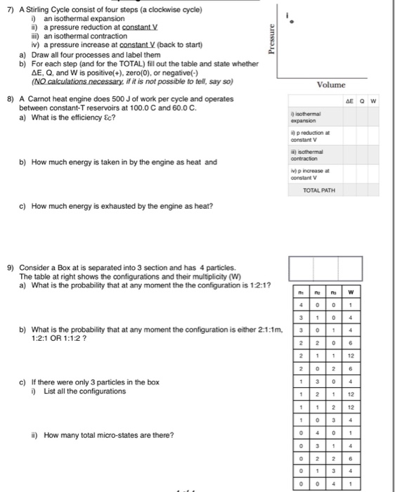 1) Derive an equation for the entropy change for an | Chegg.com