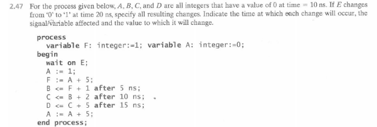 Solved 2.47 For the process given below, A,B,C, and D are | Chegg.com