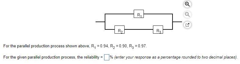 Solved R₂ R₁ R3 Q For the parallel production process shown | Chegg.com