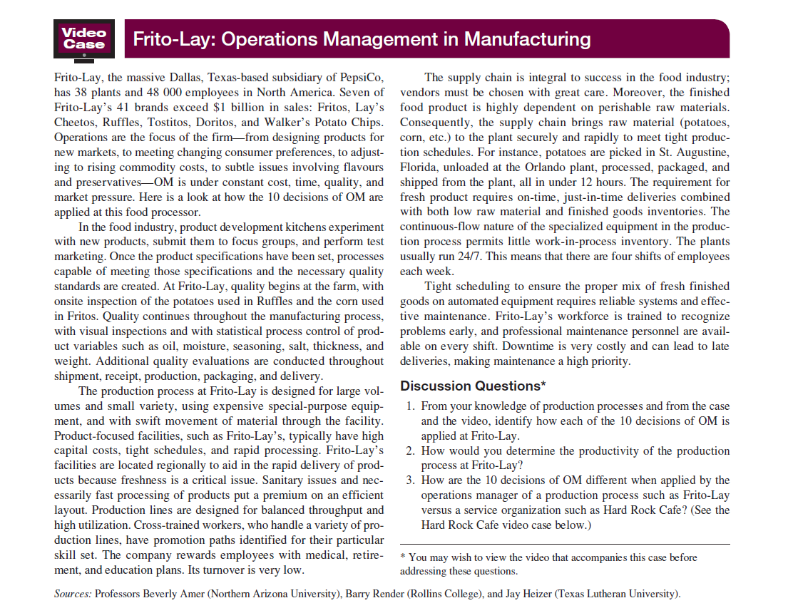 Frito-lay case study answers picture