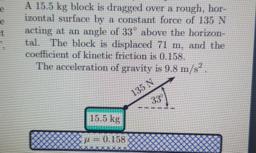 Solved A - Find The Work Done By The Force Of Friction. | Chegg.com