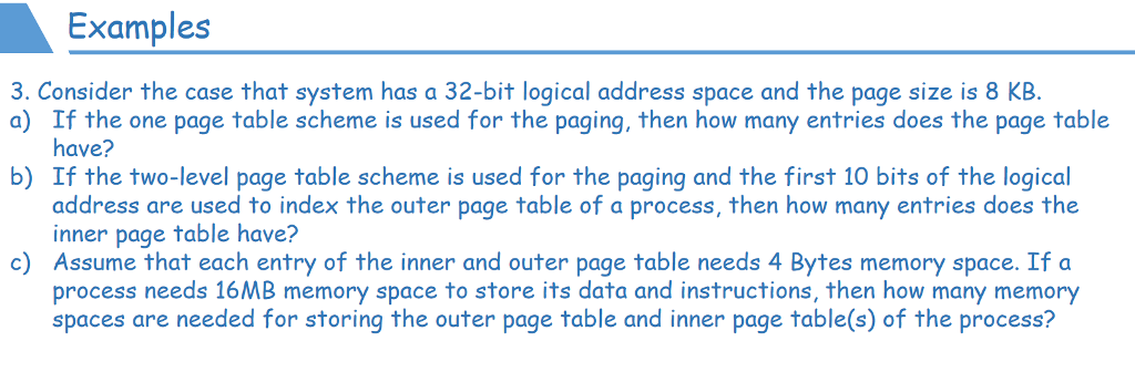 Solved Examples 3. Consider the case that system has a | Chegg.com