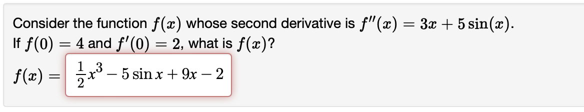 Solved Consider the function f(x) whose second derivative is | Chegg.com