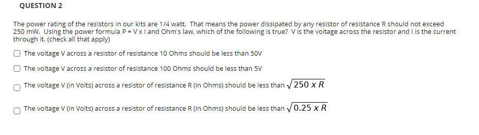 Resistor Power Rating and the Power of Resistors