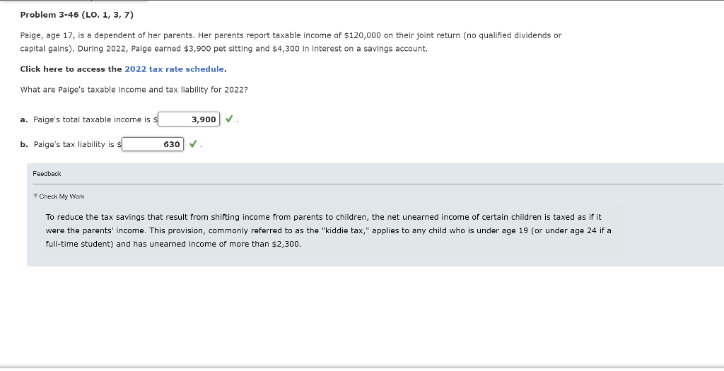 Solved Paige, age 17, is a dependent of her parents. Her