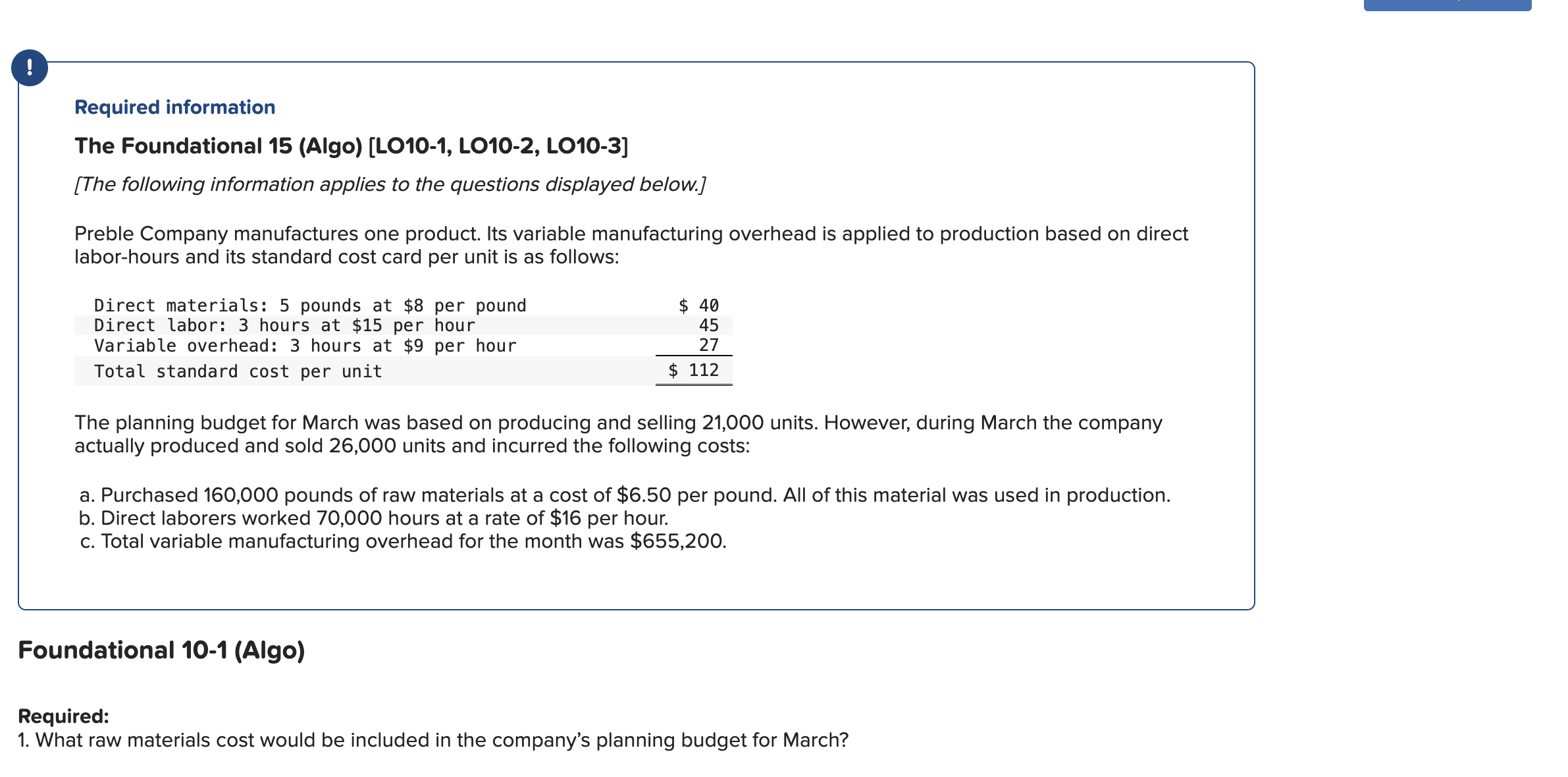 Solved 7. What direct labor cost would be included in the | Chegg.com