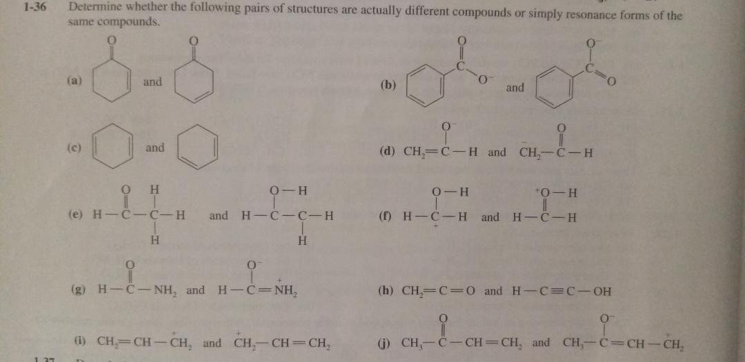 Solved 1-36 Determine whether the following pairs of | Chegg.com