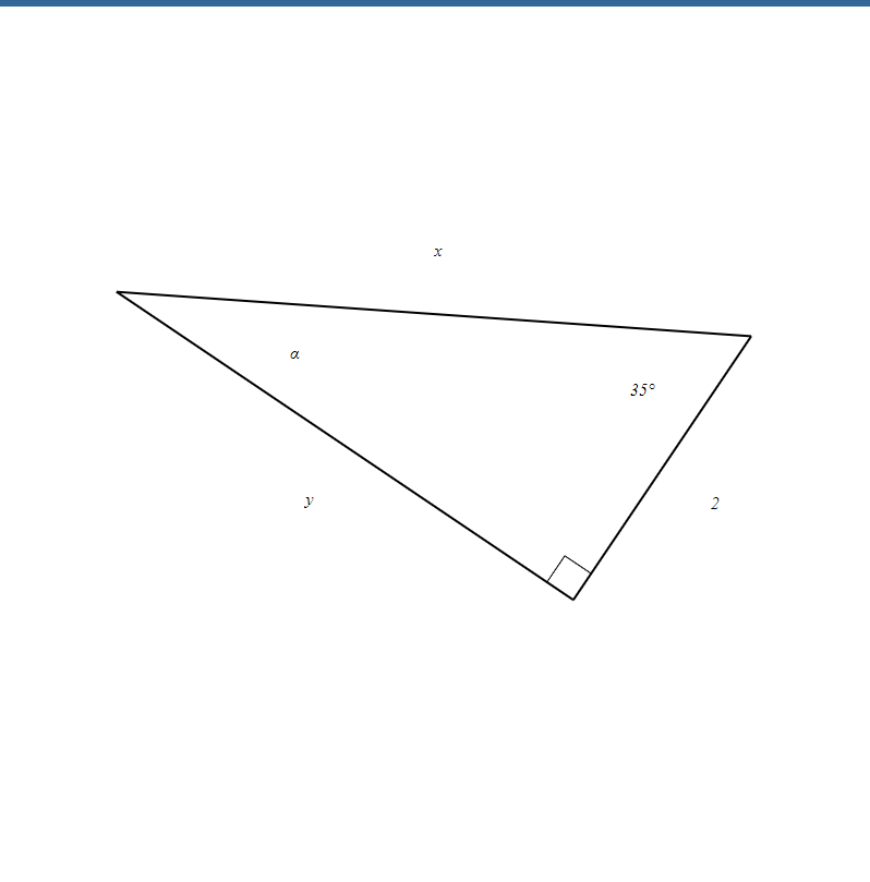 Solved α35°2xyA triangle. Going around counterclockwise, an | Chegg.com