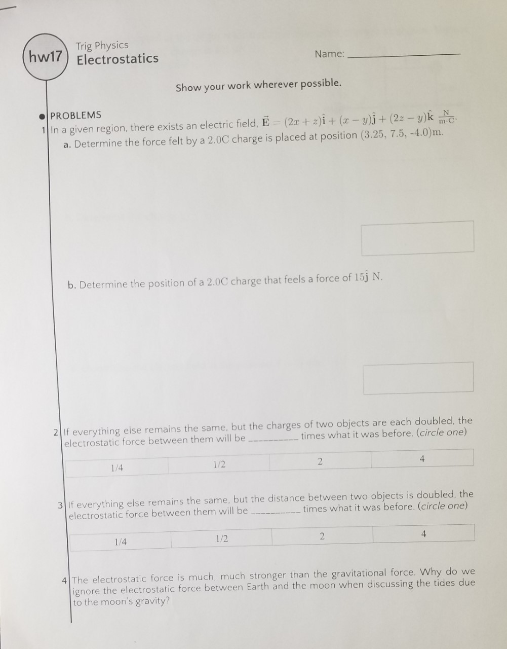 Solved I have provided answers (check the very last | Chegg.com