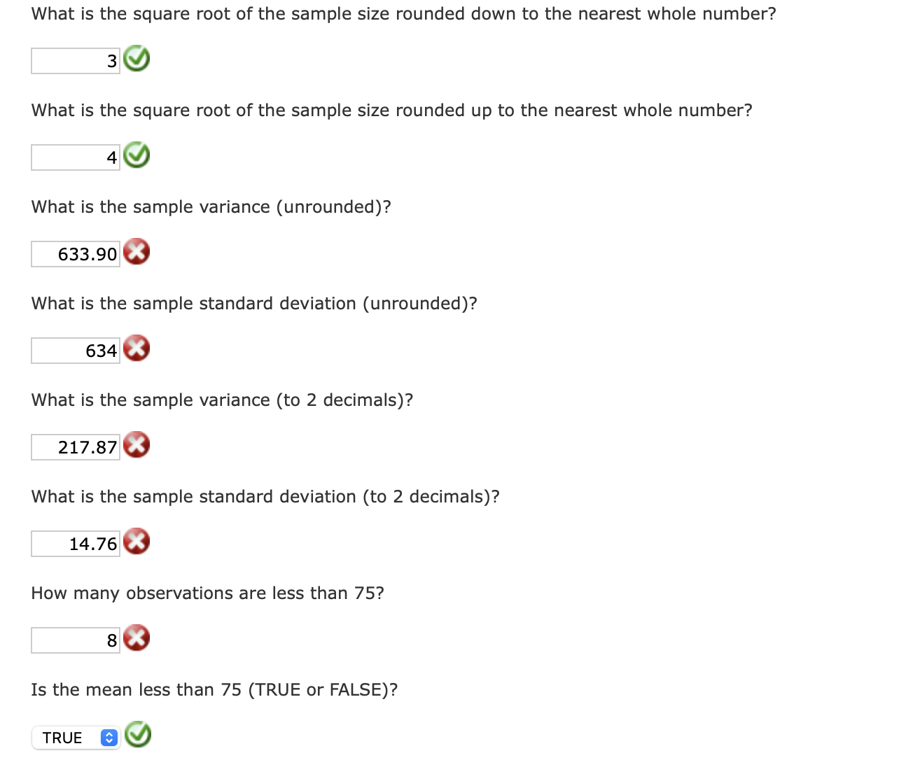 How many data observations are present (sample size)? | Chegg.com