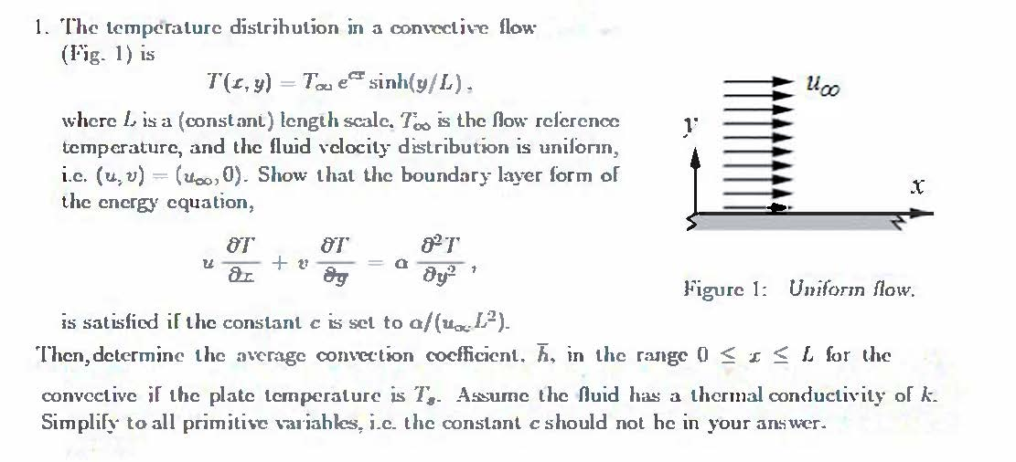 Solved 1100 Y 1 The Temperature Distribution In A Chegg Com