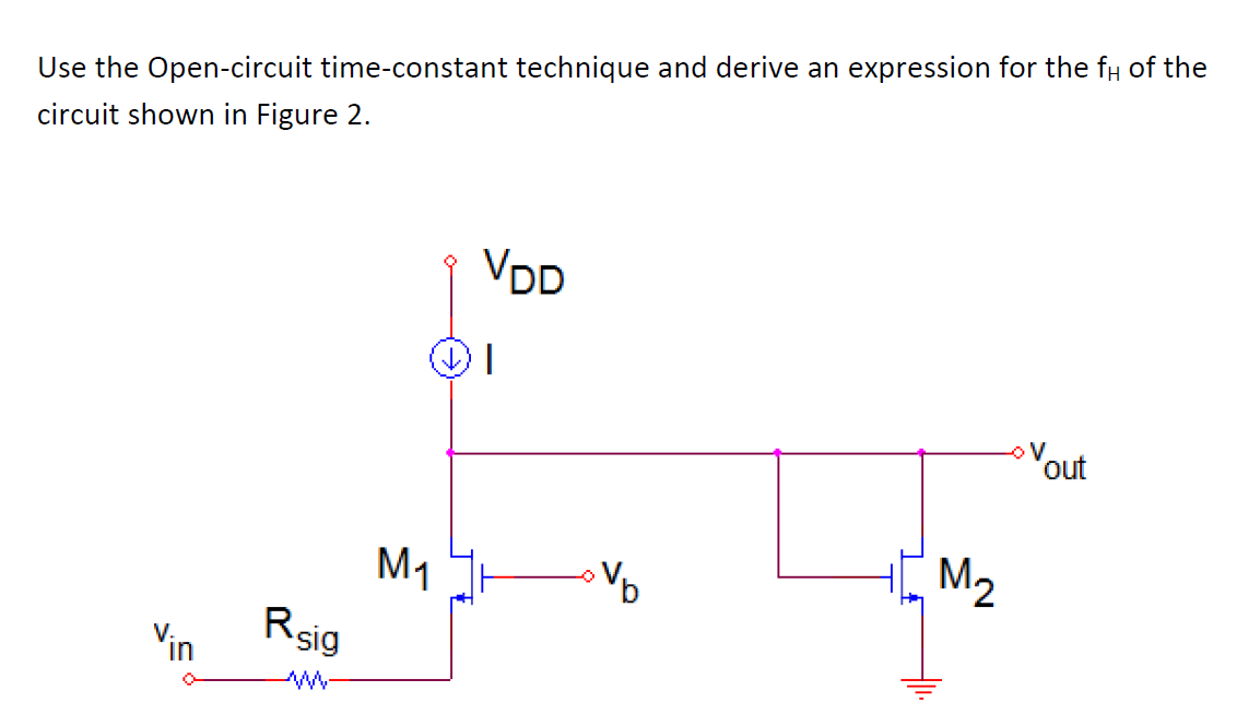 Solved Use the Opencircuit timeconstant technique and
