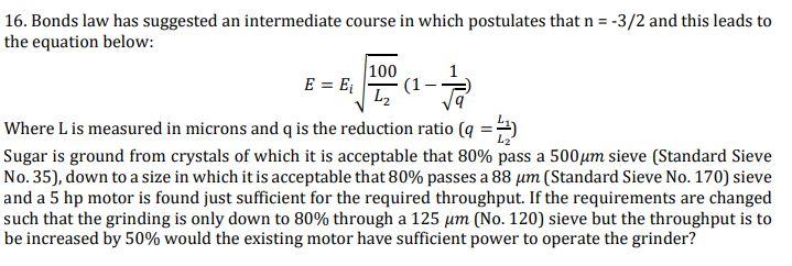 Solved e 16. Bonds law has suggested an intermediate course | Chegg.com