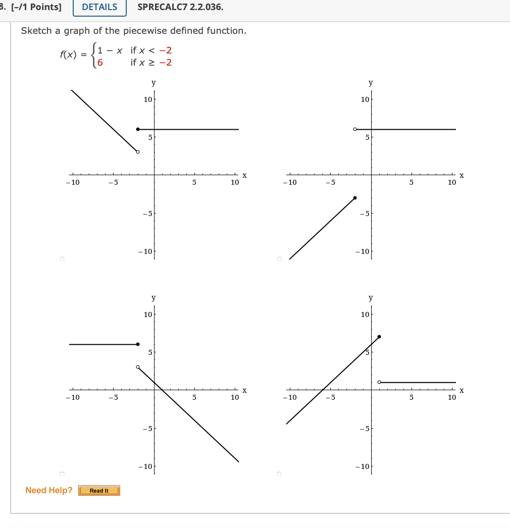 Solved 5 1 Points DETAILS SPRECALC7 2 2 033 Sketch A Chegg