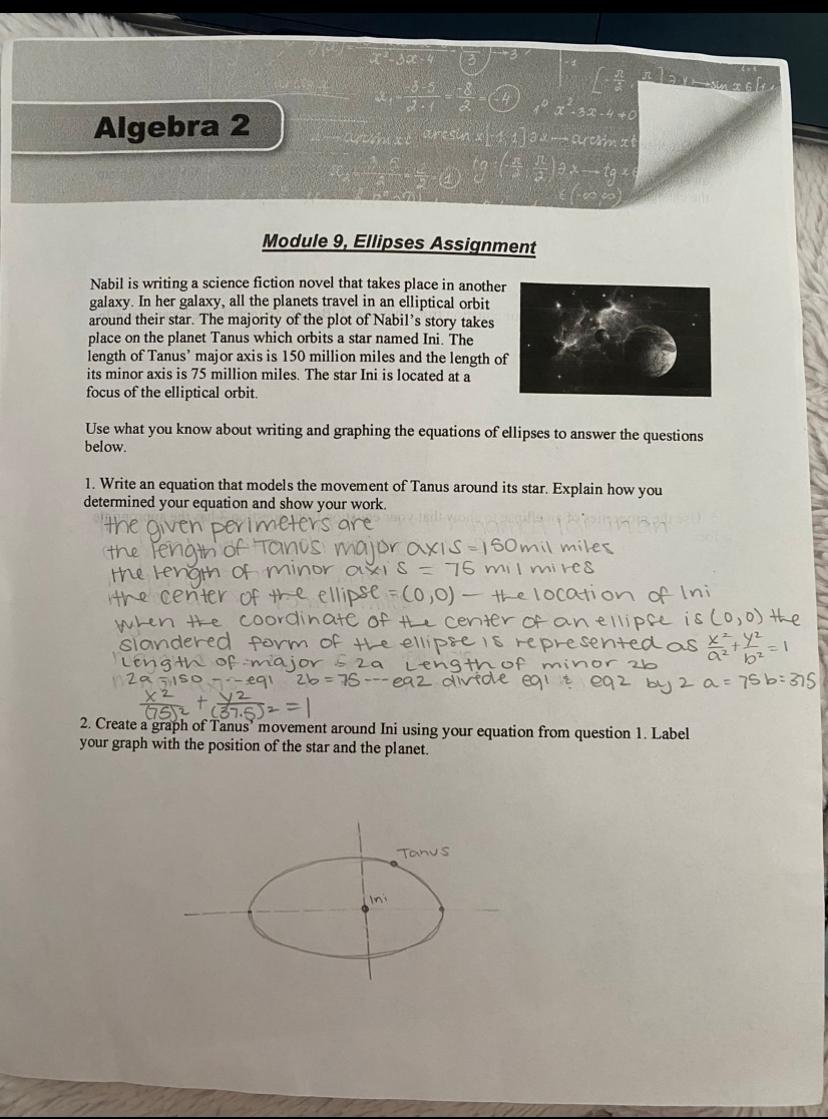 module 9 ellipses assignment