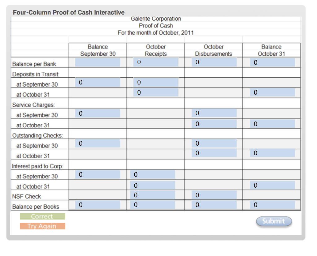 Solved Proof of Cash Graded Homework Assignment The | Chegg.com