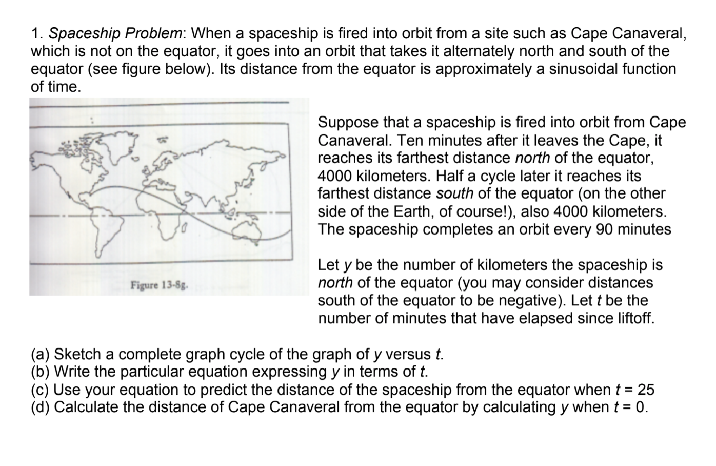 Solved 1. Spaceship Problem: When A Spaceship Is Fired Into | Chegg.com