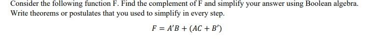 Solved Consider The Following Function F. Find The | Chegg.com