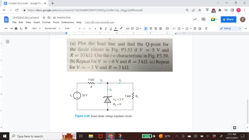 Solved (a) Plot the load line and find the Qpoint for the