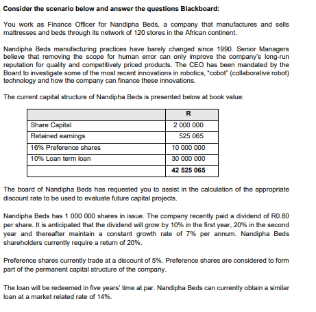 Solved Pre Seen The Following Wacc Calculation For Chegg Com