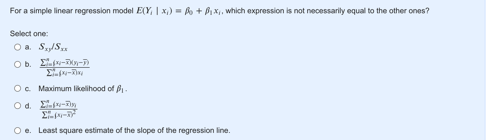 Solved For A Simple Linear Regression Model, Which | Chegg.com