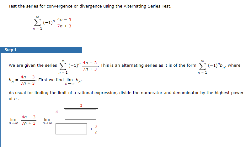 Solved Test the series for convergence or divergence using | Chegg.com
