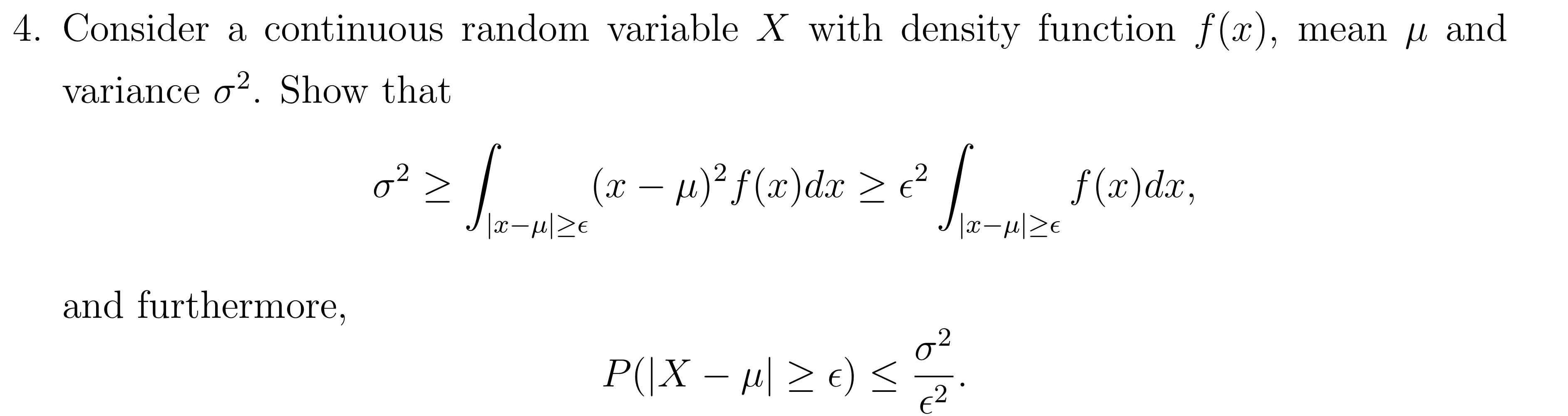 Solved Consider a continuous random variable X with density