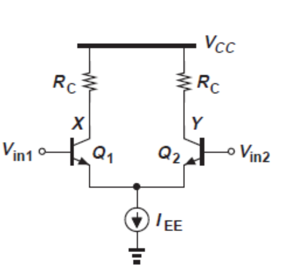 Solved The npn differential amplifier shown above has IEE =