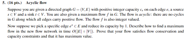 Solved Suppose you are given a directed graph G=(V,E) with | Chegg.com
