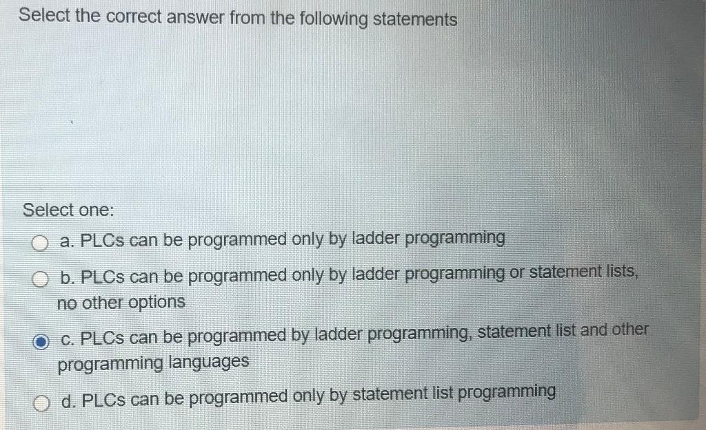 Solved Select the correct answer from the following | Chegg.com