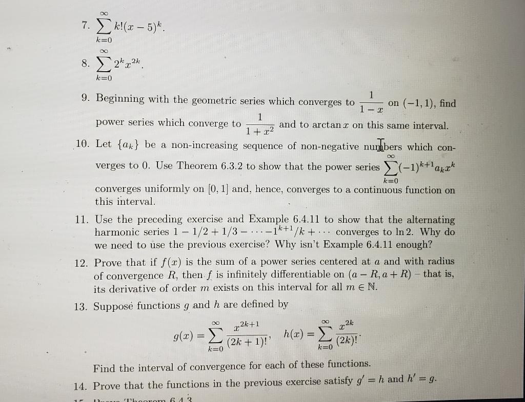 Solved In each of the next five exercises, find the radius | Chegg.com