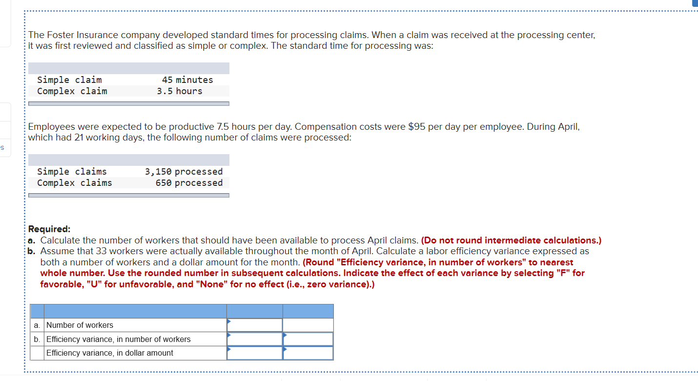 solved-the-foster-insurance-company-developed-standard-chegg