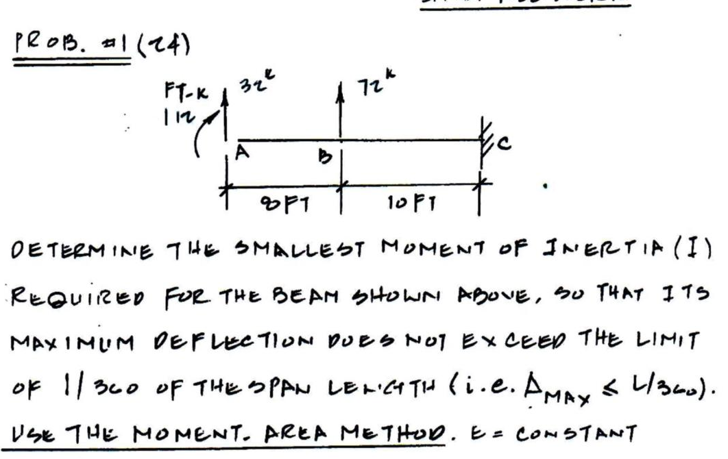 Solved PROB. #1 (24) 32 FT-K in 172
