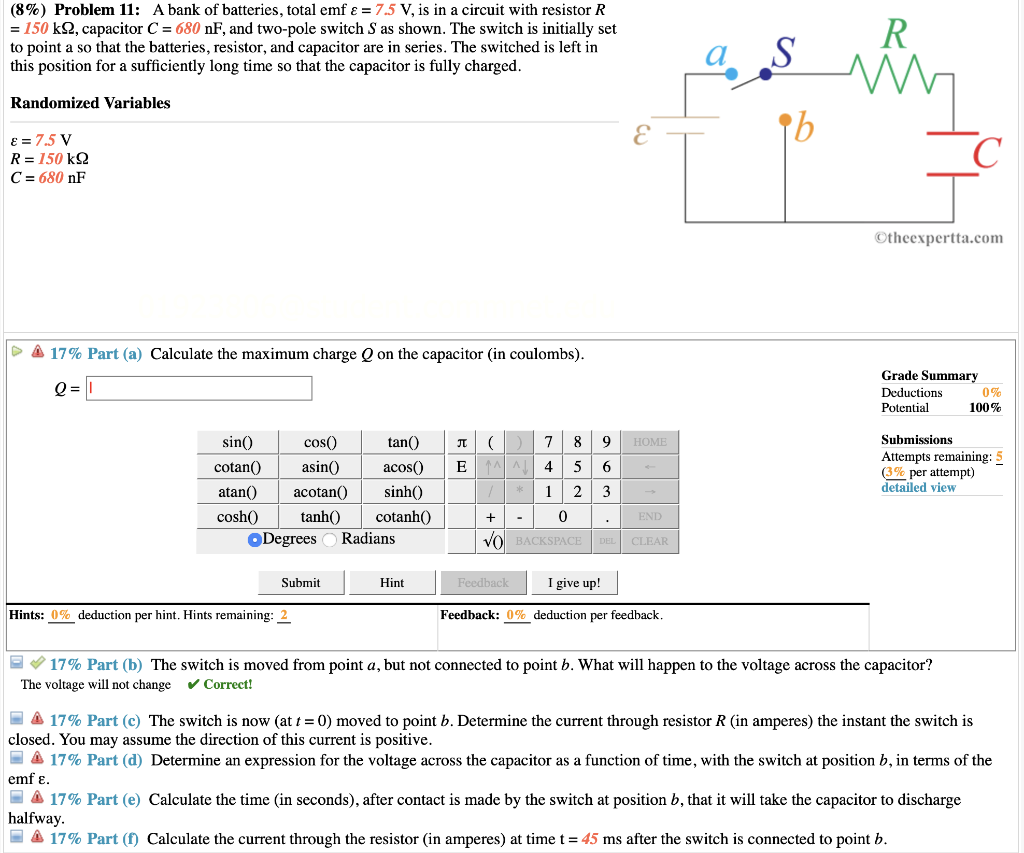 Solved (8) Problem 11 A Bank Of Batteries, Total Emf ε