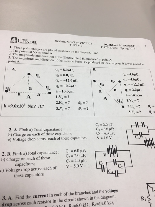 Solved Find: a) Total capacitance; Charge on each of these | Chegg.com
