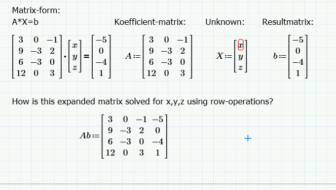 Solved Matrix Form A X B Koefficient Matrix Unknown Re Chegg Com