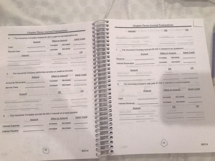 Solved Chapter Three: Journal Transactions ?L Worksheet This | Chegg.com