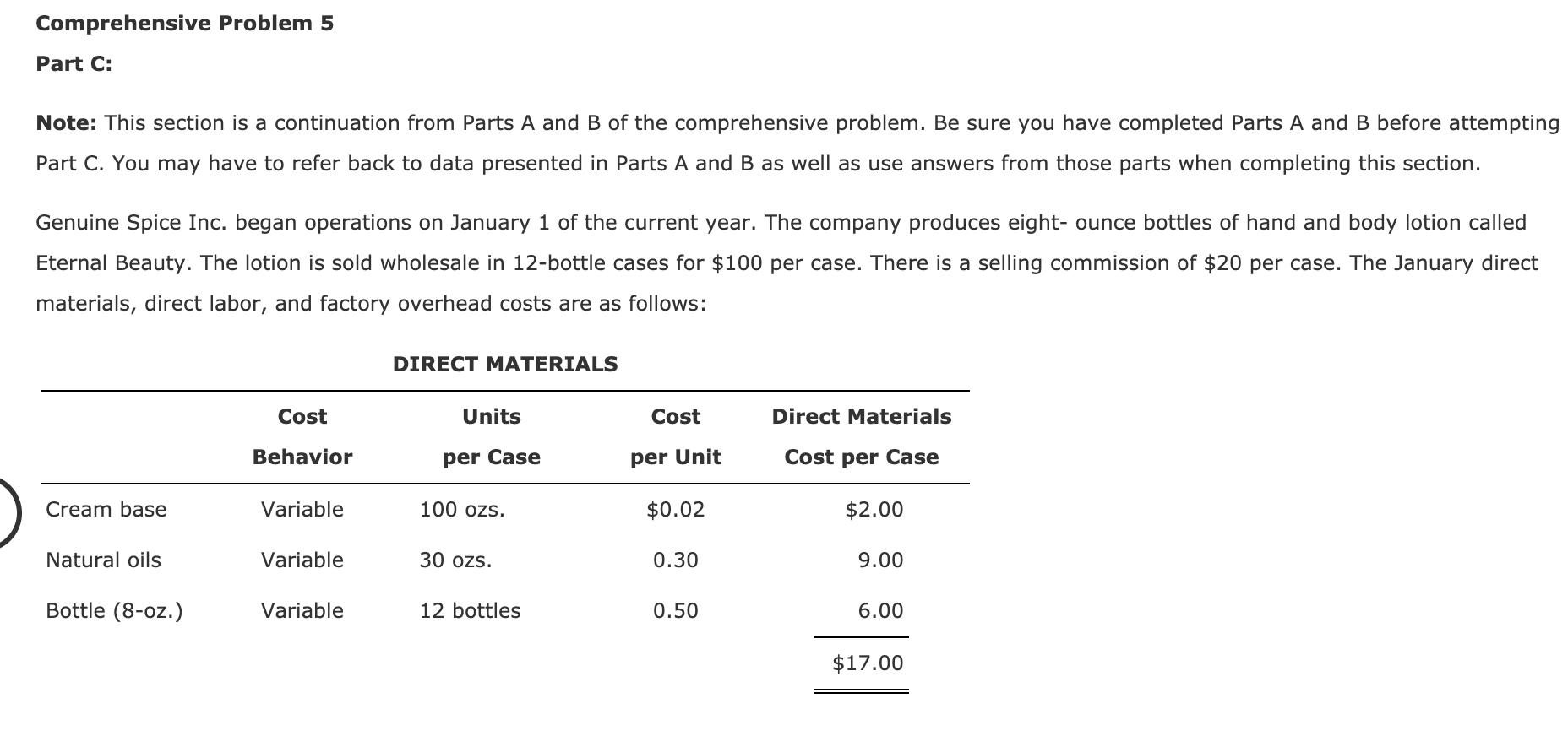 Comprehensive Problem 5 Part C: Note: This Section Is | Chegg.com