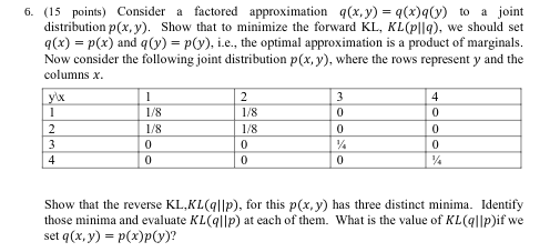 Solved (15 points) Consider a factored approximation | Chegg.com