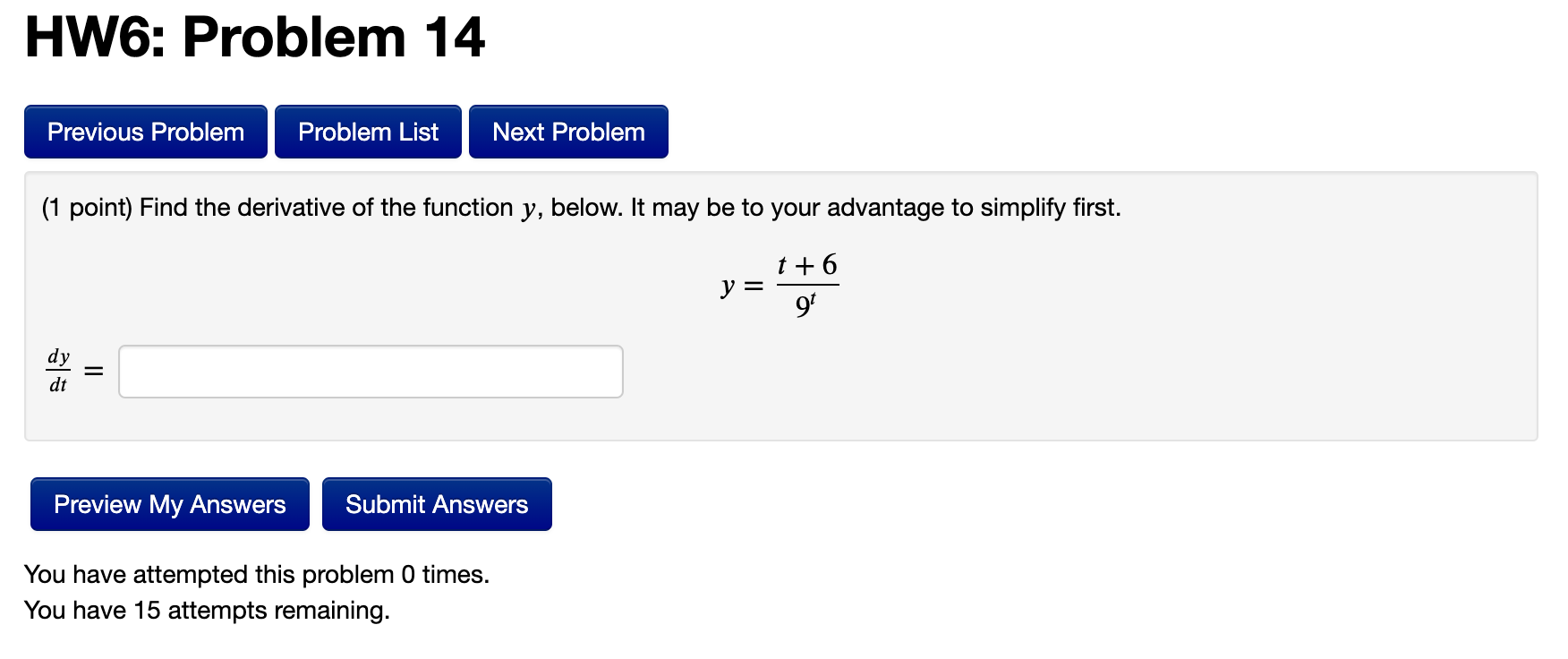 Solved HW6: Problem 14 Previous Problem Problem List Next | Chegg.com