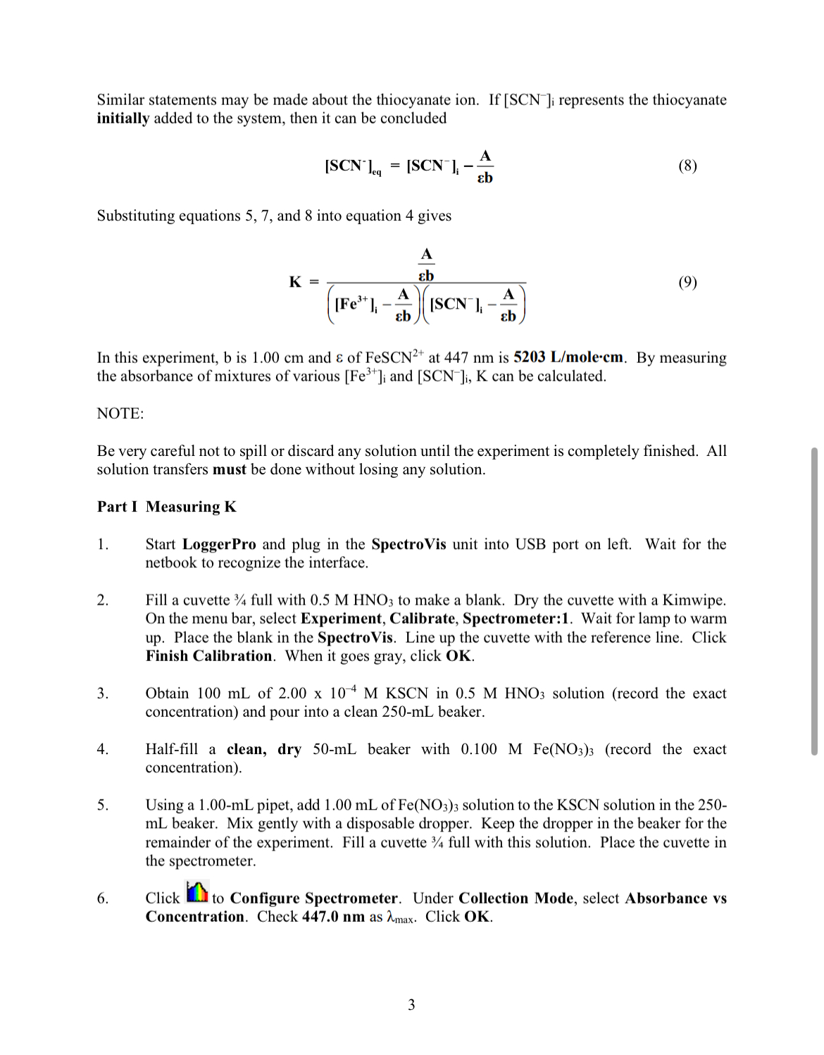 Solved Using Spectrophotometric Methods to Determine an | Chegg.com