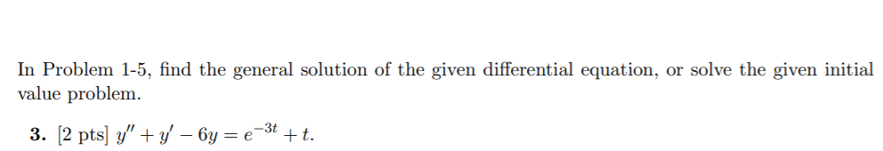 Solved In Problem 1-5, find the general solution of the | Chegg.com