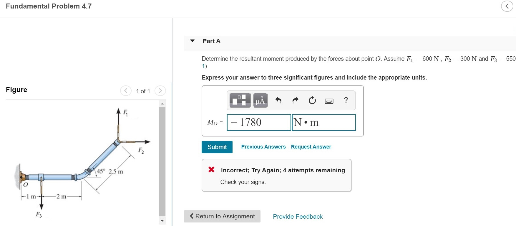 Solved Fundamental Problem 4.7 Part A Determine The | Chegg.com