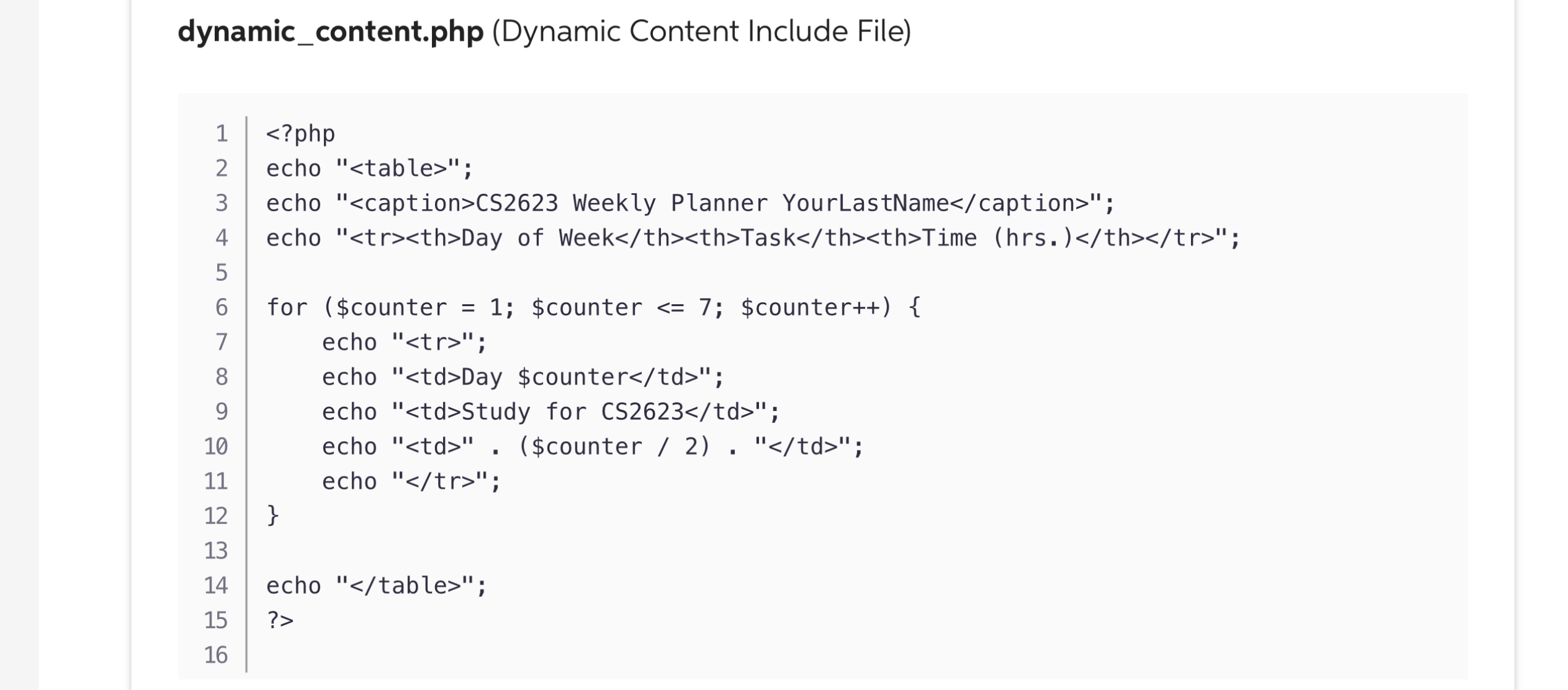 Solved How do I move the table into the middle and center | Chegg.com