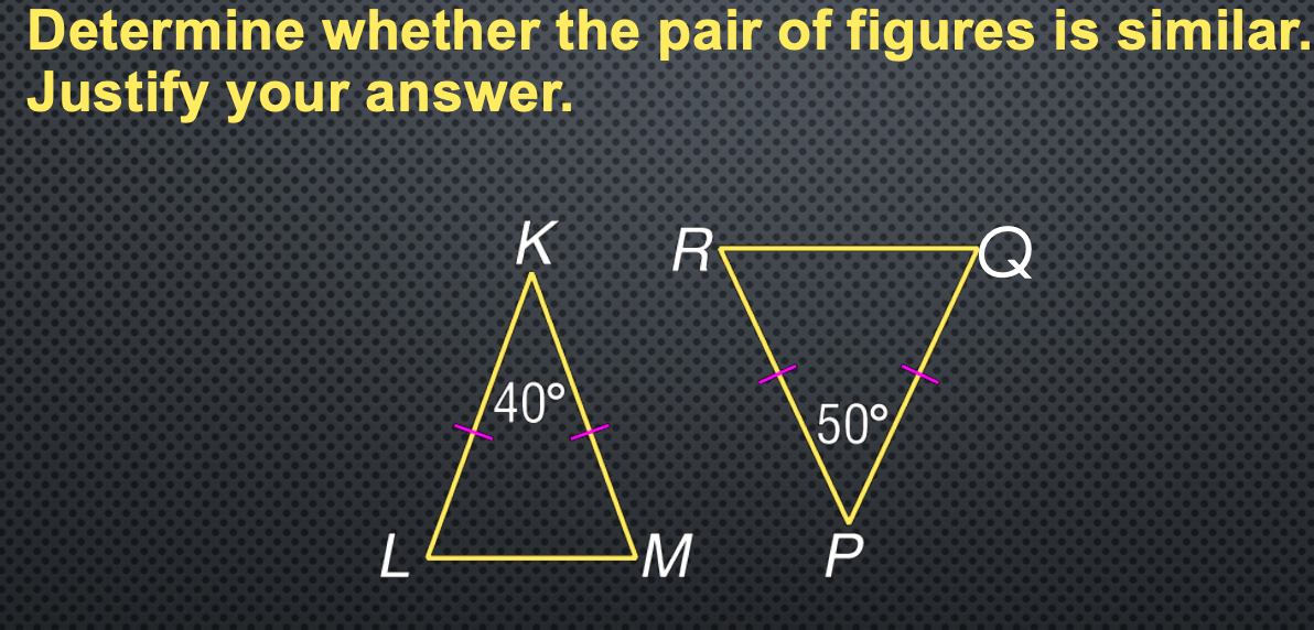 Solved Example 1a Determine whether the pair of figures is | Chegg.com